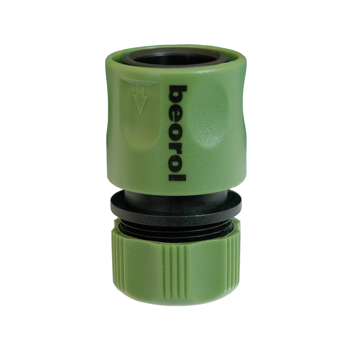 BEVO Hydro-Fit - Raccordo a scatto per tubo 1/2 pollici ( 12 mm) PVC-U grigio/verde