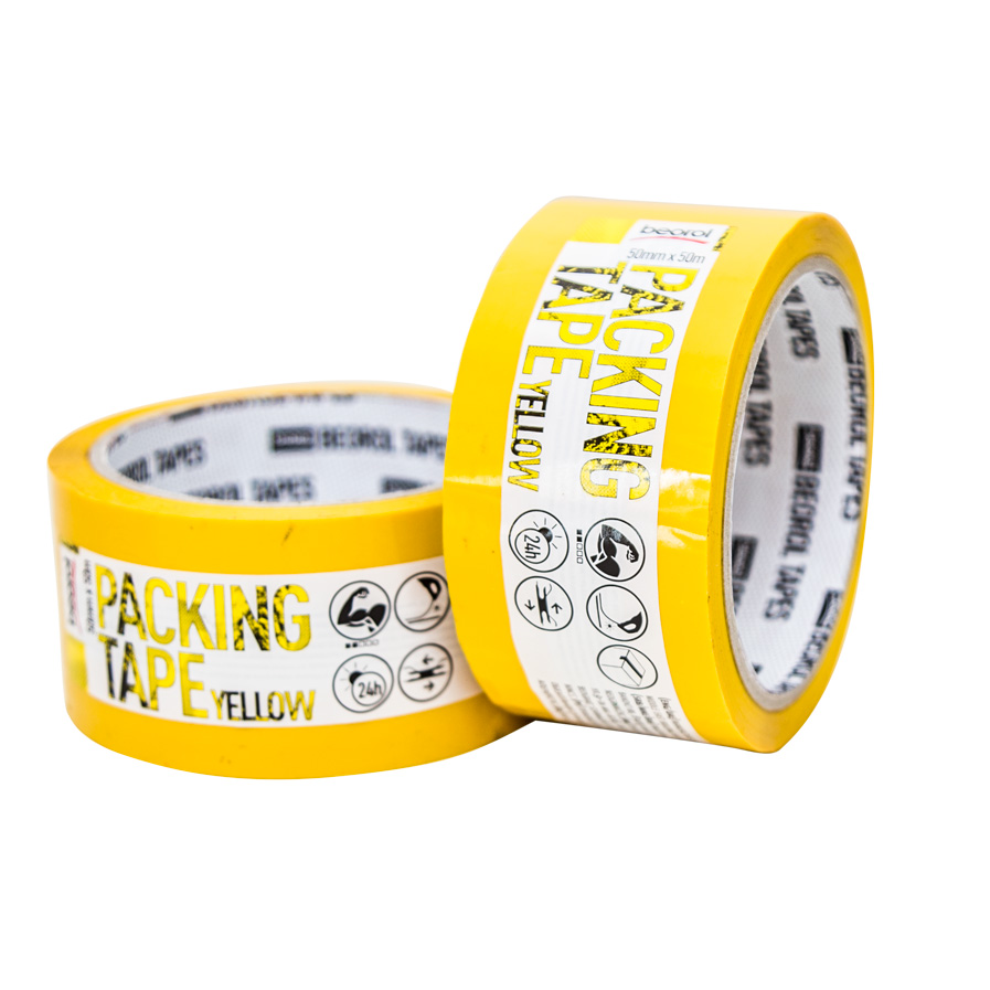 Packing tape, 50mm x 50m, yellow KSZU Beorol d.o.o