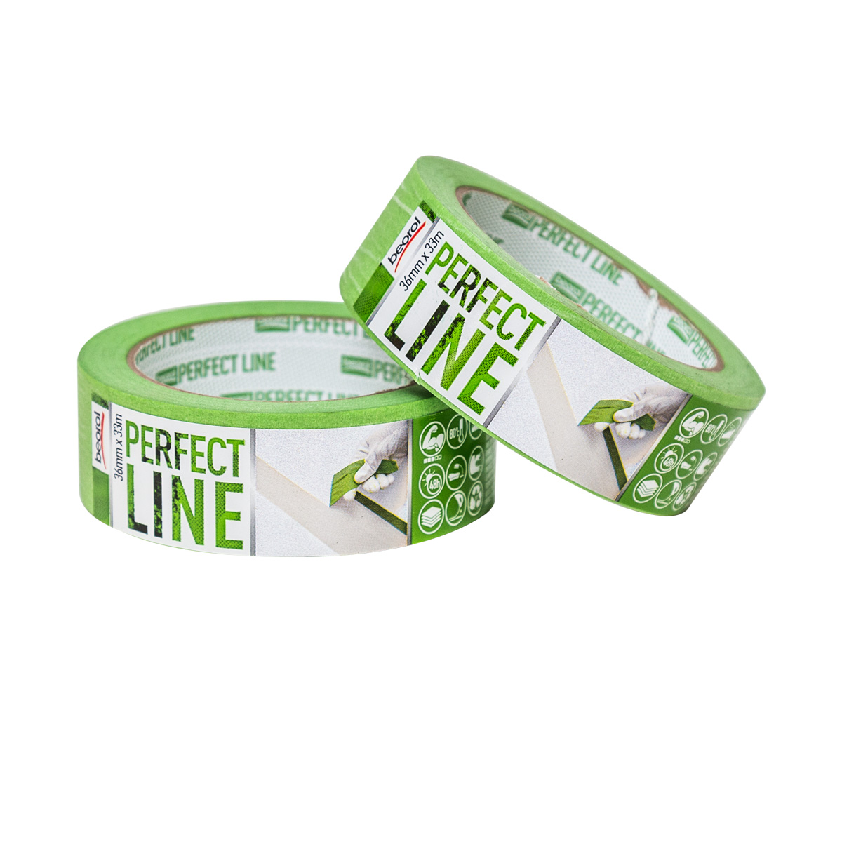 Masking tape Perfect line 36mm x 33m, 80ᵒC PLK36 Beorol d.o.o