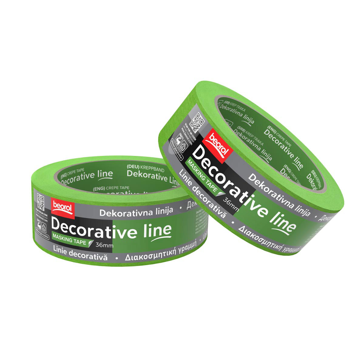 Masking tape Perfect line 36mm x 50m, 80ᵒC PLK3650 Beorol d.o.o