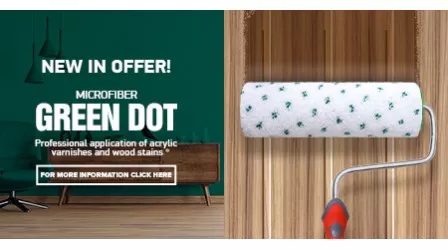 New paint rollers - Microfiber Green Dot