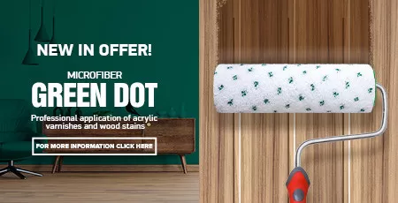New paint rollers - Microfiber Green Dot
