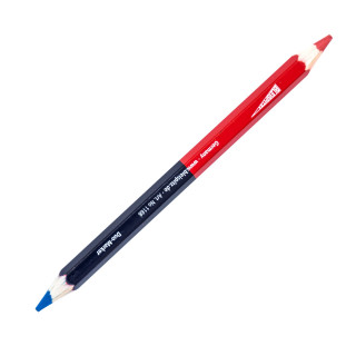 Colored pencil 175mm, red/blue 