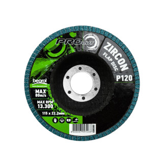 Flap disc zirkon ø115mm, grit 120 