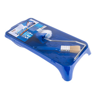 Blue Painting Set - tray,brush, mini roller 