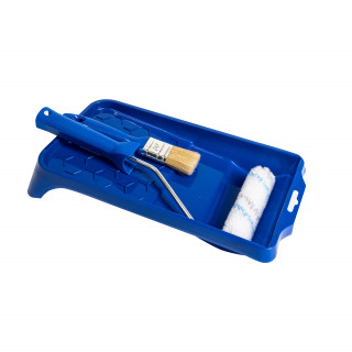 Blue Painting Set - tray,brush, mini roller 