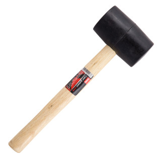 Rubber hammer, wood handle 500gr 