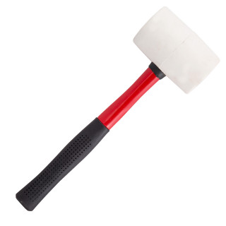 Rubber hammer, fiberglass handle 700gr/24oz 