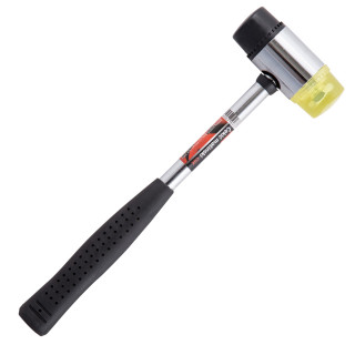 Combined rubber/plastic hammer, 35mm 