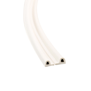 Seal strip P-profile, white 2x50m 