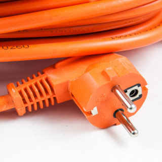 Single portable socket, 20m orange 