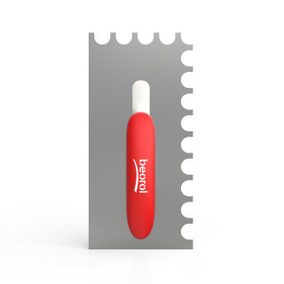 Expert semi-circular notched trowel 