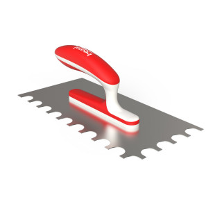 Expert semi-circular notched trowel 