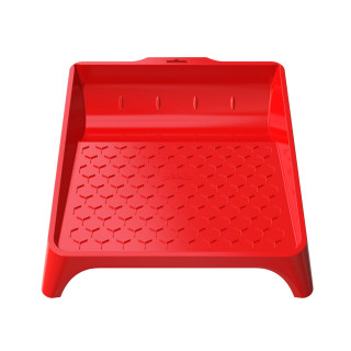 Plastic paint tray 36x36 cm, red 