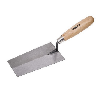 Bricklaying trowel-wooden handle, square shape 160mm 