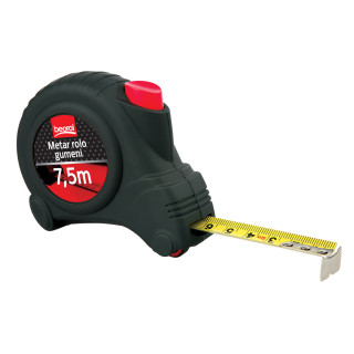 Steel Measuring Tape Roll Rubber 24 ft / 7.5m 