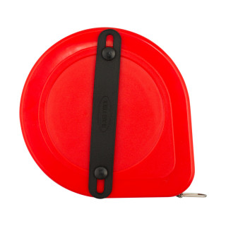 Fiberglass measuring tape 100 ft / 30m, colour red 