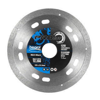 Diamond cutting disc for ceramic and granite 125mm 