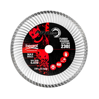 Turbo diamond cutting disc, ø230mm 