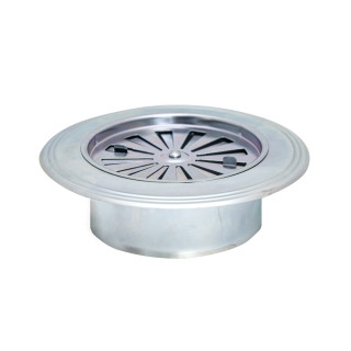 Ventilation rosette zinc plated ø119 flat 