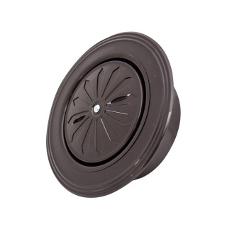 Ventilation rosette brown ø119 round 