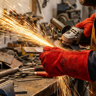 Leather welding gloves Volcano 