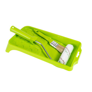 Spring Set small-green: tray, brush, mini roller 