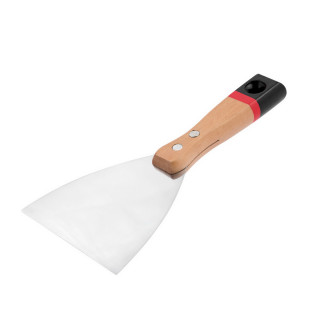 Scraper top painting wooden handle flex 100mm 