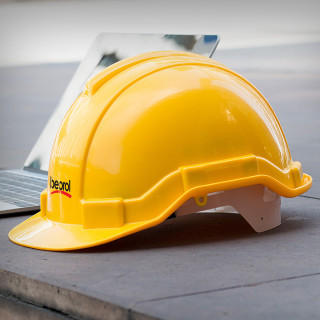 Safety helmet, yellow colour 