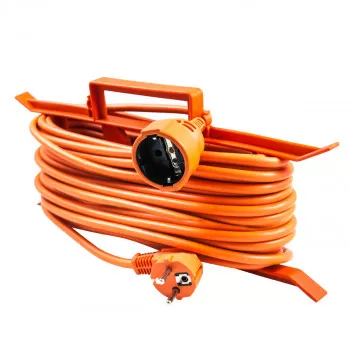 Single portable socket, 30m orange 