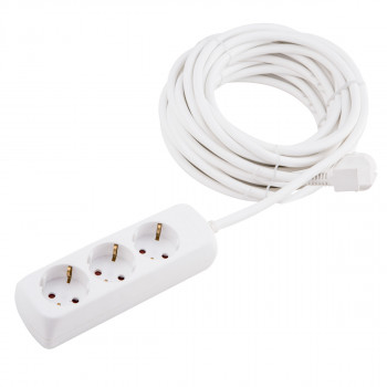 Extension cable 3 sockets 5m 