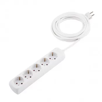 Extension cable 5 sockets 1.4m 