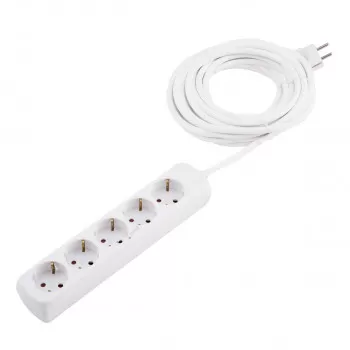 Extension cable 5 sockets 3m 
