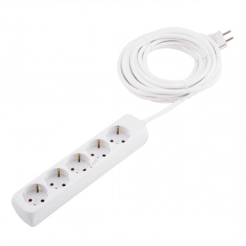 Extension cable 5 sockets 3m 