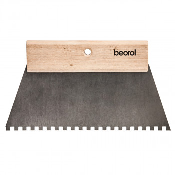 Scraper short wooden handle 180mm with teeth GK180 | Beorol d.o.o