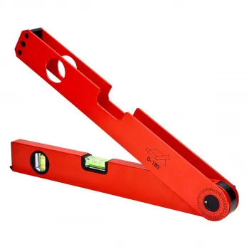 Tape angle measuring spirit level 180ᵒ 