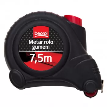 Steel Measuring Tape Roll Rubber 7.5m 