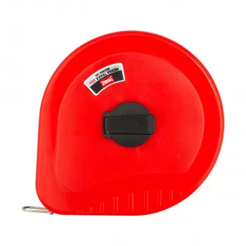 Fiberglass measuring tape 20m, colour red 