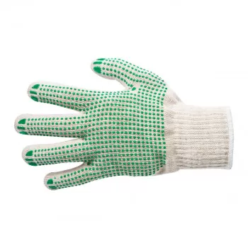 Gloves for packing - one side dotted 