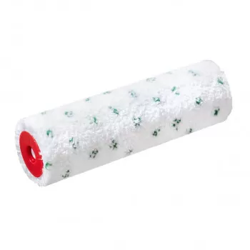 Paint roller microfiber Green dot 25cm  Ø8 charge thermofusion 