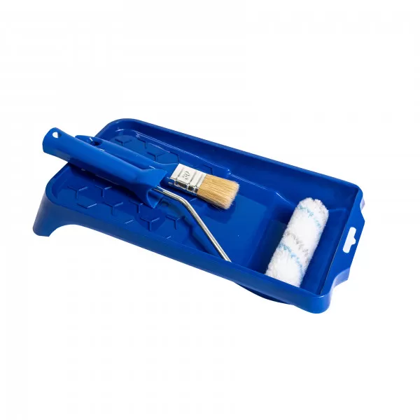 Blue Painting Set - tray,brush, mini roller 