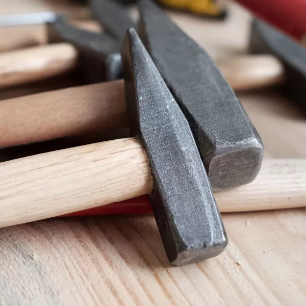 Hammer with oak wood handle, 100gr/3.5oz 