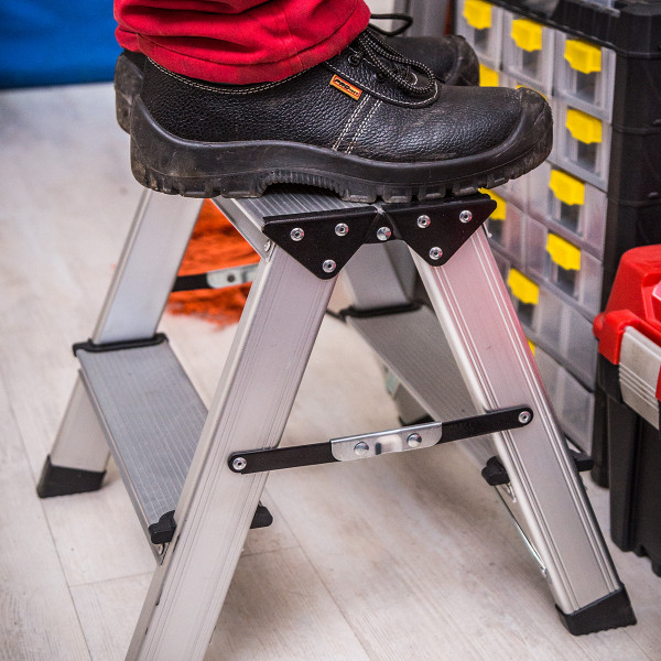Double sided aluminium platform 2 steps DAP2 Beorol