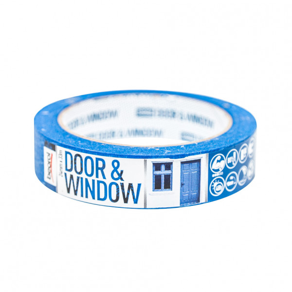 Masking tape Door & Window protection 24mm x 33m, 80ᵒC DK24 Beorol d.o.o