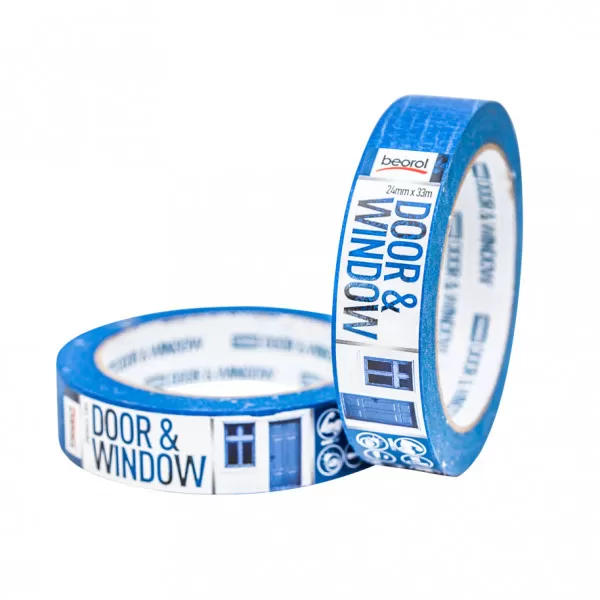 Masking tape Door & Window protection 24mm x 33m, 80ᵒC 