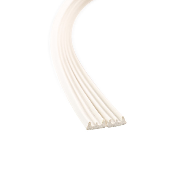 Seal strip E-profile, white 2x50m 