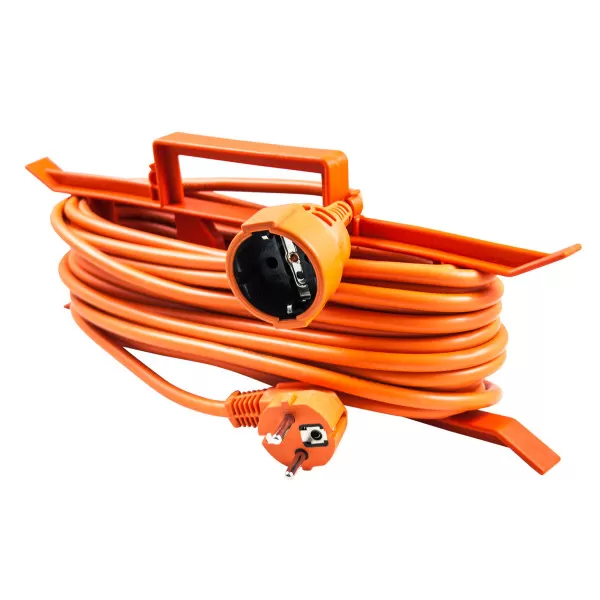 Single portable socket, 20m orange 