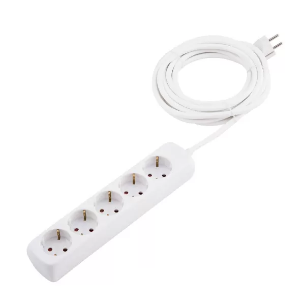 Extension cable 5 sockets 1.4m 