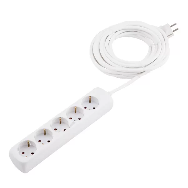 Extension cable 5 sockets 3m 
