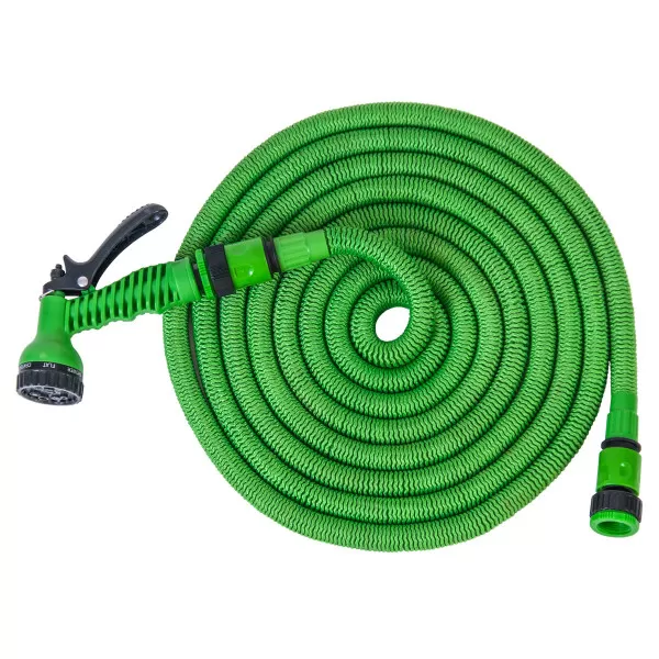 Expandable hose 15m, green 